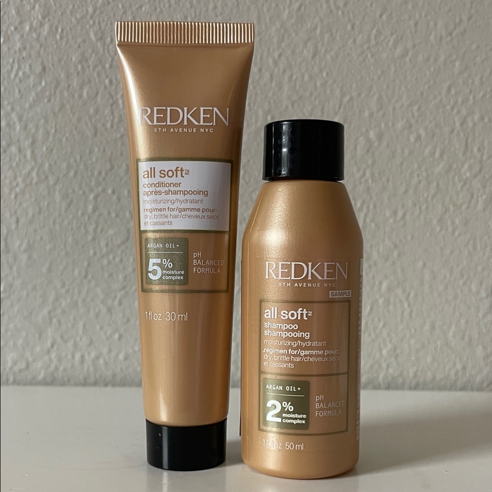 $12👄 REDKEN All Soft Shampoo + Conditioner